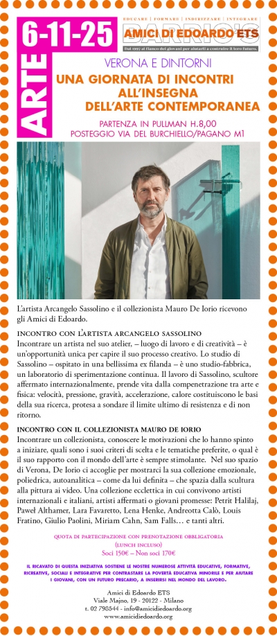 6 NOVEMBRE DUE INCONTRI ESCLUSIVI DI ARTE
