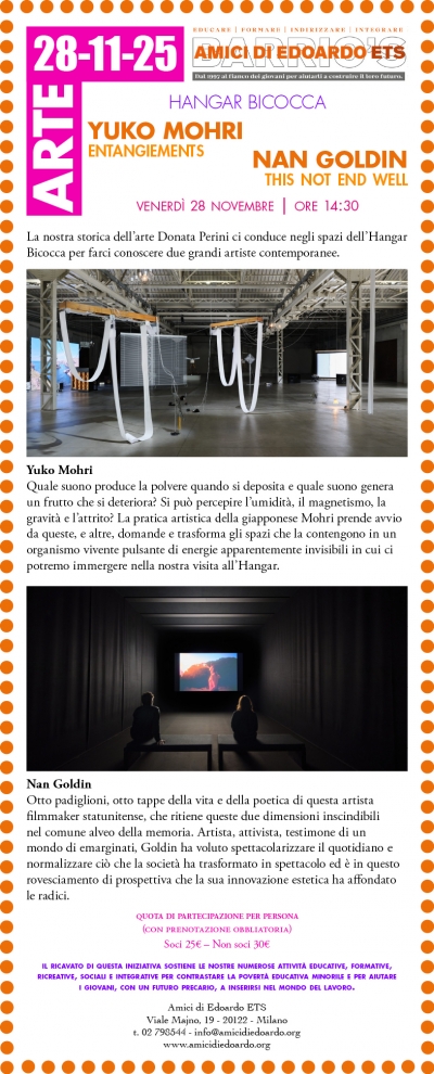 YUKO MOHRI E NAN GOLDIN ALL&#039;HANGAR BICOCCA